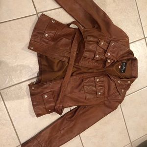 dark brown leather jacket, mitici anni 60